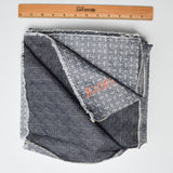 Gray Patterned Jacquard Woven Fabric - 51" x 83"