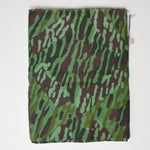Green + Brown Camo Print Light Canvas Fabric - 56" x 64"