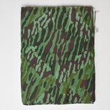 Green + Brown Camo Print Light Canvas Fabric - 56" x 64"