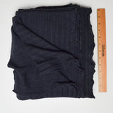 Dark Gray Ribbed Knit Fabric - 66" x 70"