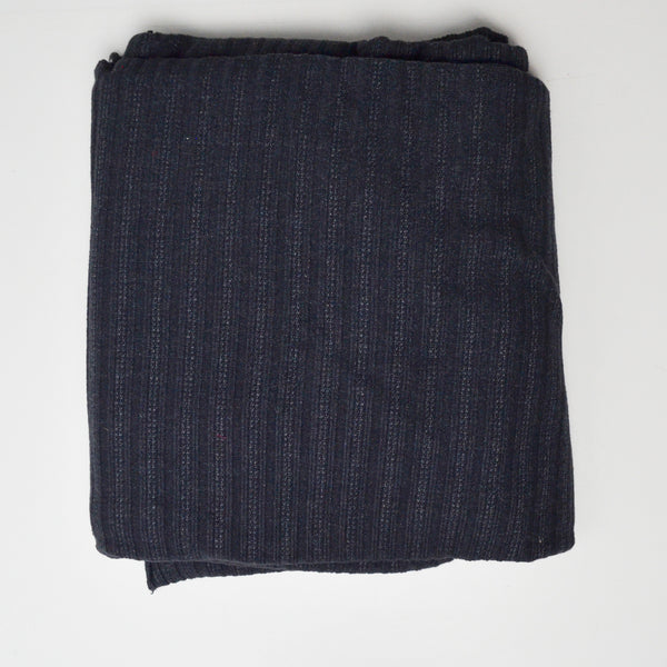 Dark Gray Ribbed Knit Fabric - 66" x 70"