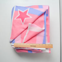 Pink + Purple Girl Power Fleece Fabric - 64" x 148"