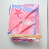 Pink + Purple Girl Power Fleece Fabric - 64" x 148"