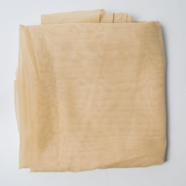 Tan Sheer Chiffon Fabric - 60" x 180"