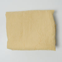 Light Tan Yellow Crinkled Chiffon Fabric - 58" x 90