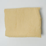 Light Tan Yellow Crinkled Chiffon Fabric - 58" x 90
