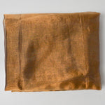 Copper Organza Curtain with Beaded Corner Weights - 78" x 78"