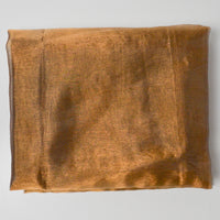 Copper Organza Curtain with Beaded Corner Weights - 78" x 78"