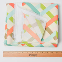 Colorful Geometric Print Canvas Upholstery Fabric - 44" x 56"