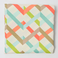 Colorful Geometric Print Canvas Upholstery Fabric - 44" x 56"