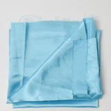 Aqua Blue Silky Woven Fabric - 46" x 48"