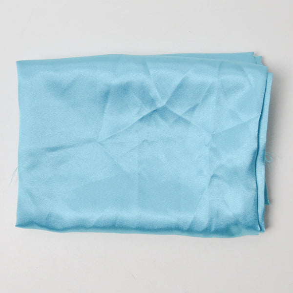 Aqua Blue Silky Woven Fabric - 46" x 48"