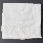 White Floral Damask Fabric - 60" x 70" (Stained)