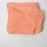 Light Coral Orange Thin Textured Knit Fabric - 82" x 84"