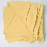 Yellow Heathered Cotton Blend Knit Fabric - 46" x 192"