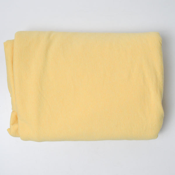 Yellow Heathered Cotton Blend Knit Fabric - 46" x 192"