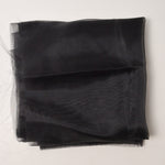 Sheer Black Organza Fabric - 37" x 58"