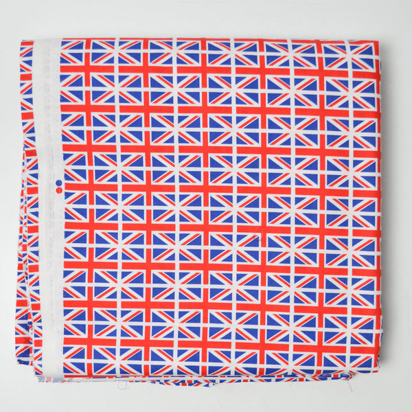 Flag Print Woven Cotton Poplin Fabric - 44" x 168"