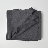 Dark Gray Heathered Stripes Stretchy Knit Fabric - 68" x 75"