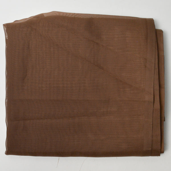 Sheer Brown Chiffon Fabric - 88" x 110"