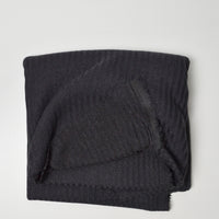 Black Rib Knit Fabric - 66" x 80"