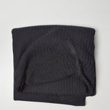 Black Rib Knit Fabric - 66" x 80"