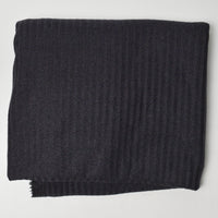 Black Rib Knit Fabric - 66" x 80"