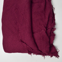 Burgundy Honeycomb Knit Fabric - 60" x 80"