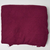 Burgundy Honeycomb Knit Fabric - 60" x 80"