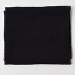 Black Chiffon Fabric - 46" x 56"