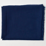 Navy Blue Tiny Grid Chiffon Fabric - 44" x 60"