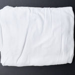 White Textured Stretchy Knit Fabric - 76" x 108"