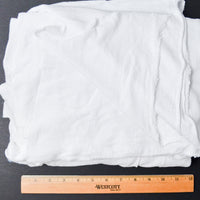 White Textured Stretchy Knit Fabric - 76" x 108"