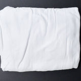 White Textured Stretchy Knit Fabric - 76" x 108"