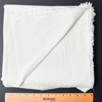 Off-White Rib Knit Fabric - 50" x 66"