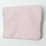 Light Pink Waffle Knit Fabric - 52" x 90" + Extra