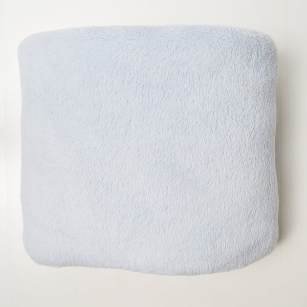 Light Blue-Gray Faux Fur/Shearling Fabric - 70" x 72"