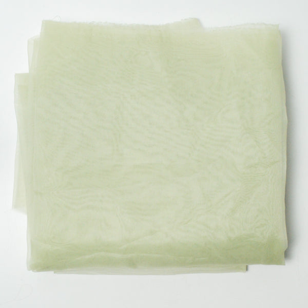 Light Green Sheer Organza Fabric - 58" x 61"
