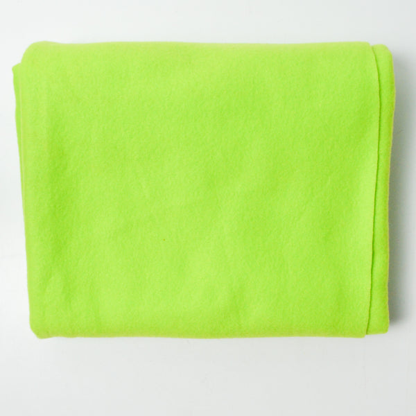 Neon Green Fleece Fabric - 41" x 46"