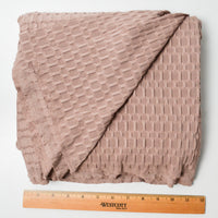 Mauve Textured Stretch Knit Fabric - 64" x 72"