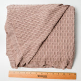 Mauve Textured Stretch Knit Fabric - 64" x 72"