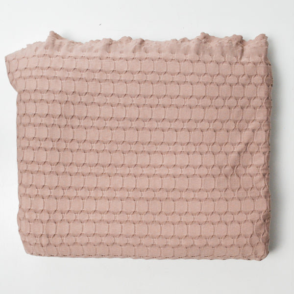 Mauve Textured Stretch Knit Fabric - 64" x 72"