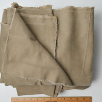 Light Gray-Brown Brushed Twill Thick Woven Fabric - 60" x 120"