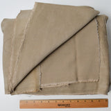 Light Gray-Brown Brushed Twill Thick Woven Fabric - 60" x 88"