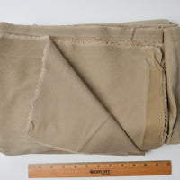 Light Gray-Brown Brushed Twill Thick Woven Fabric - 60" x 104"