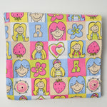 Colorful Square Print Flannel Fabric - 44" x 76"