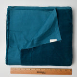 Dark Teal Corduroy Fabric - 44" x 70"