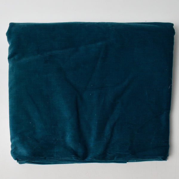 Dark Teal Corduroy Fabric - 44" x 70"
