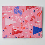 Pink + Purple Fox Print Quilting Weight Woven Fabric - 44" x 108"