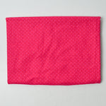 Pink Dotted Quilting Weight Woven Fabric - 36" x 40"
